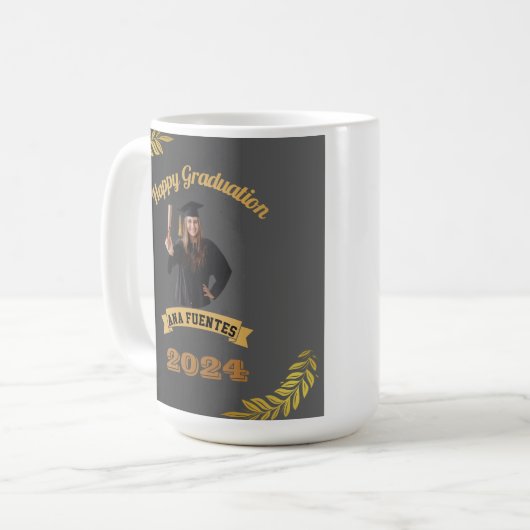 personalized graduation mug (Devant gauche)
