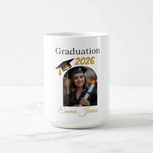 Personalized Graduation Mug – Class of 2026 Koffiemok (Center)
