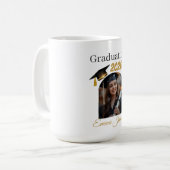 Personalized Graduation Mug – Class of 2026 Koffiemok (Voorkant links)