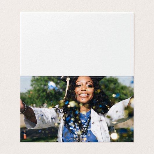 Personalized Graduation Photo and Name (Outside Unfolded)