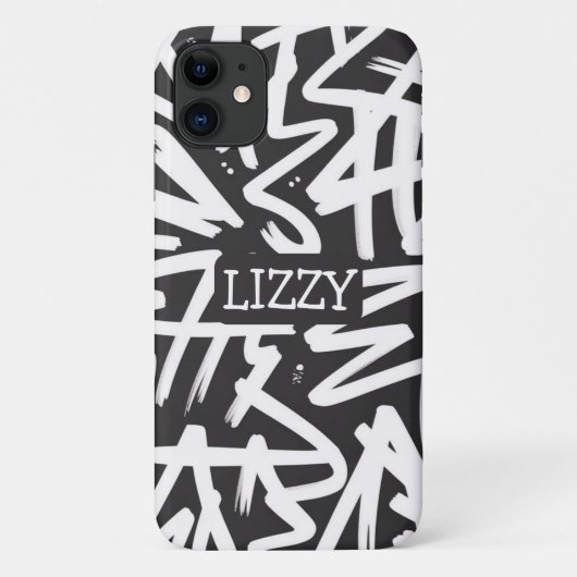 Personalized Graffiti Name Pattern — Custom Urban Case-Mate iPhone Case (Achterkant)