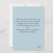 Personalized Grandfather's Day Card Kaart (Achterkant)