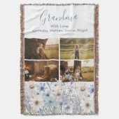 Personalized Grandkids Collage Deken (Voorkant Verticaal)