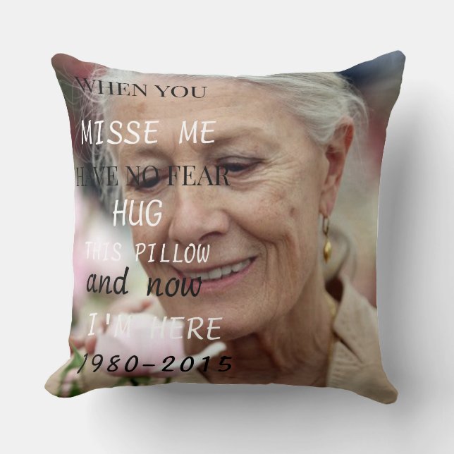 “Personalized Grandma Memorial Pillow Kussen (Voorkant)