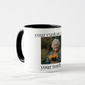 Personalized Grandma Mug Custom Photo Gift Mok (Voorkant links)