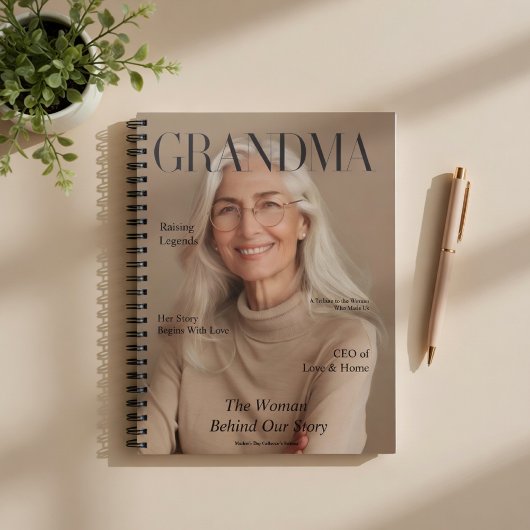 Personalized Grandma Notebook | Custom Photo Notitieboek