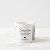 Personalized Grandma Photo Mug Custom Grandmother  Espresso Kop (Voorkant)