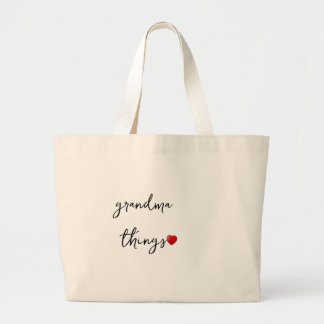 Personalized Grandma Things Bag – Unique Gift for  Grote Tote Bag