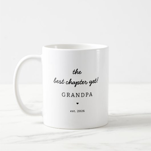 Personalized Grandpa Mug Best Chapter Yet (Gauche)