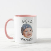 Personalized Grandpa Mug with Baby Face Photo (Gauche)