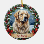 Personalized Great Pyrenees Christmas Keramisch Ornament (Voorkant)