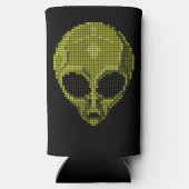 Personalized Green Alien Head  (Achterkant)