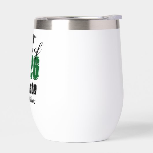 Personalized Green Class of 2026 Graduation (Gauche)