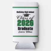 Personalized Green Class of 2026 Graduation Party (Achterkant)