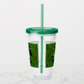 Personalized Green Dinosaur Hide Acryl Drinkbeker (Rechts)