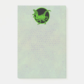 Personalized Green Dinosaur Post-it® Notes