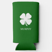 Personalized Green Four Leaf Clover Irish (Achterkant)