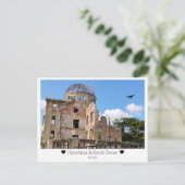 Personalized, Greetings from Hiroshima, Japan Briefkaart (Staand voorkant)