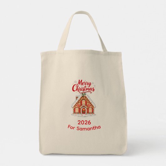 Personalized Grocery Tote - Custom Reusable Bag (Achterkant)