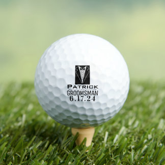 PERSONALIZED GROOMSMAN HUWELIJK FEestPARTIJ  GOLFB Golfballen