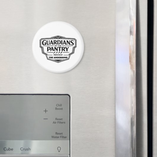 Personalized Guardians of the Pantry Magnet (In situ (réfrigérateur))