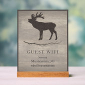 Personalized Guest WiFi Sign for Cabins & Rentals (Neutre)