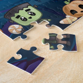 Personalized Halloween Monster Kid Puzzle  (Côté)