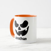 Personalized Halloween Pumpkin Mug (Devant gauche)