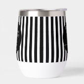 Personalized Halloween RIP Black and White Stripe (Links)