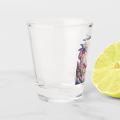 Personalized Hammock and palm trees Shot Glas (Links)