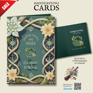 PERSONALIZED HANDFASTING IERSE KELTISCHE KNOPEN  KAART