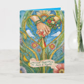 PERSONALIZED HANDFASTING KAART PAGAN KELTISCHE DRU (Voorkant)