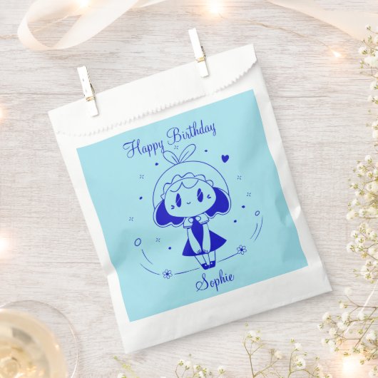 Personalized Happy Birthday  Bedankzakje (Geknipt)