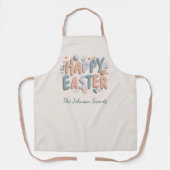 Personalized Happy Easter Family Apron Schort (Voorkant)