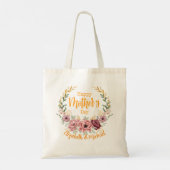 Personalized Happy Mother’s Day Floral Tote Bag (Dos)