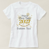 Personalized “Happy New Year 2027” T-shirt (Design devant)