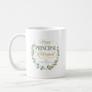 Personalized Happy Principal Retirement Gift Koffiemok