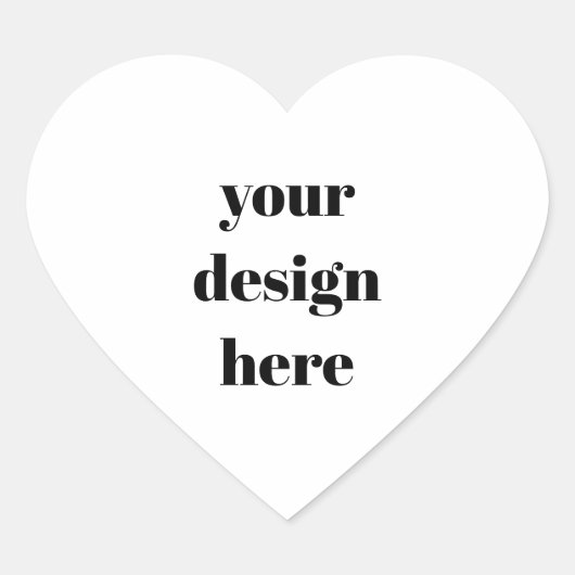 Personalized  hart sticker (Voorkant)