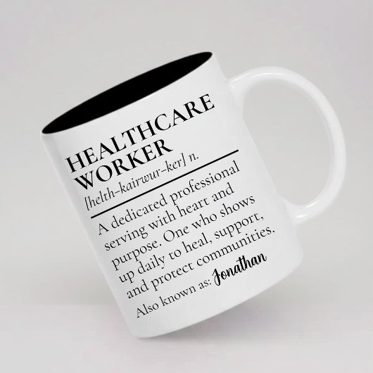 Personalized Healthcare Worker Mug Thank You Gift