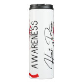 Personalized Heart Disease Awareness  Thermosbeker (Achterkant)