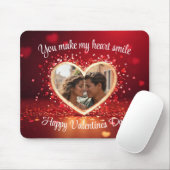 Personalized Heart Photo Frame Muismat (Met muis)