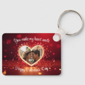 Personalized Heart Photo Frame Sleutelhanger (Voorkant)