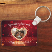 Personalized Heart Photo Frame Sleutelhanger (Voorkant)