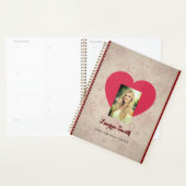 Personalized Heart Photo Planner  (Devant avec enveloppe)