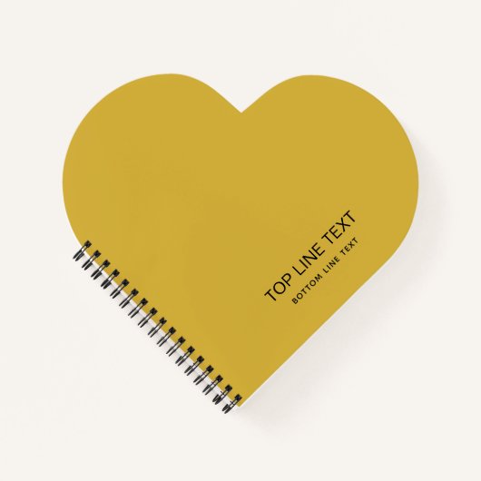 Personalized Heart Shaped Notebook with Custom Tex Notitieboek (Voorkant)