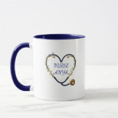 Personalized Heart Stethoscope Mug Mok (Links)