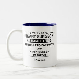 Personalized Heart Surgeon Appreciation Doctor  Tweekleurige Koffiemok