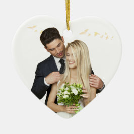 Personalized Heart Wedding Ornament