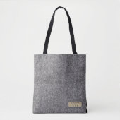 Personalized Herringbone Tweed Archivist Tote Bag (Voorkant)