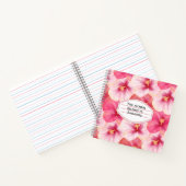 Personalized Hibiscus Floral Journal Notitieboek (Binnen)